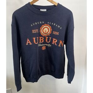 Vtg 90's Auburn Tigers Sweatshirt Mens Medium Blue NCAA Crewneck Danaggers